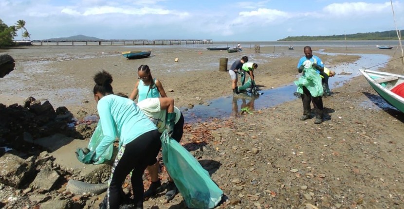 Dia Mundial do Meio Ambiente é celebrado com ação de limpeza do manguezal